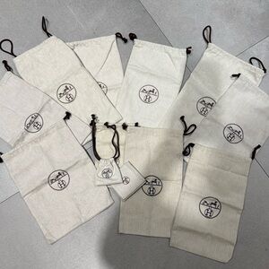 Hermes various dust bags for shoes 12 pieces